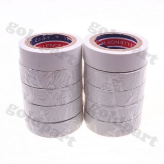 10pcs 15mm Vinyl Electrical Tape Insulation Adhesive Tape White