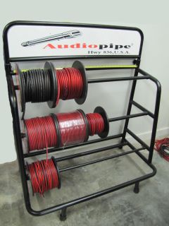 NEW 3 TIER SPEAKER WIRE OR ELECTRICAL POWER CABLE SPOOL STORAGE OR