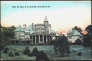 Elkins West Virginia WV 1908 Senator s B Elkins Residence Vintage