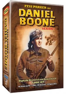 Fess Parker as Daniel Boone Seasons 1, 2 & 5 DVD Box Sets, 83 Episodes