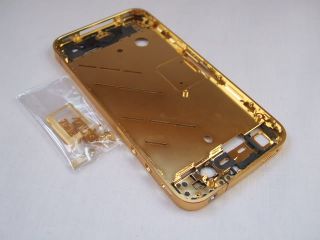 iPhone 4G Gold Bezel Mid Frame Housing Assembly Chassis + Sim Tray