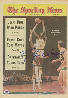 Elvin Hayes Signed 1969 The Sporting News No Label PSA DNA Autographed