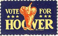 1928 Campaign Vote for Herbert Hoover Elephant Seal