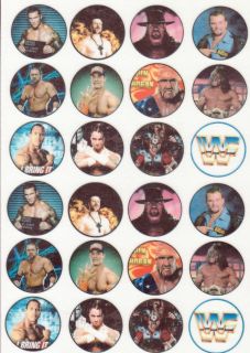  WWE WWF Wrestling Edible Cupcake Fairy Cake Rice Paper Toppers