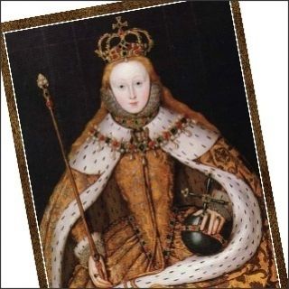 Tudor Queen Elizabeth I Coronation Refrigerator Magnet