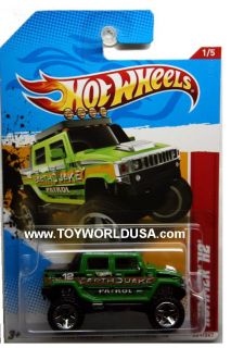 2012 Hot Wheels Thrill Racers Earthquake 221 Hummer H2