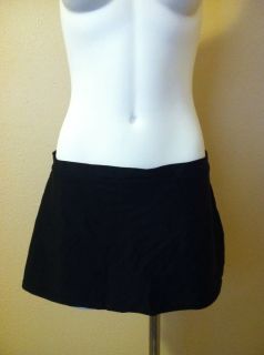 Island Escape Brand Black Skirtini Skirt Bikini Bottoms Womens 12