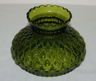 Replacement Green Quilted Glass Lamp Globe for Gone with The Wind Lamp