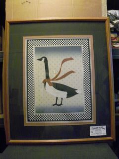  Picture Frame Glass  Country GOOSE  Signed K Eisler 1248 2500