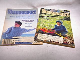 treasures on the green two workbasket magazines one is july 1985 and