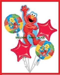 Elmo Sesame Street First Birthday Balloons 1st Supplies