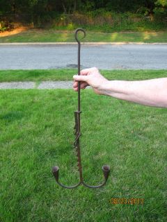  Cast Iron Trammel Double Candle Holder