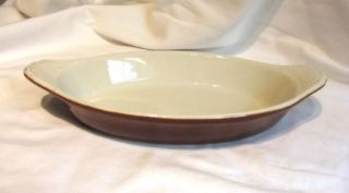  Brown Hall China 529 Gratin Large Casserole Dishes Shirred Egg