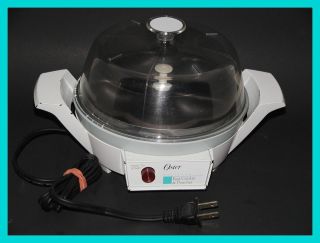 Vintage 1960s Oster Electric Automatic Egg Cooker Poacher Steamer