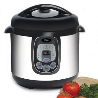  Maxi Matic Elite 8QT Digital Electric Stainless Steel Pressure Cooker