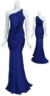 Emanuel UNGARO Silk Organza Gown Dress $4046 42 8 New