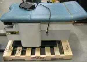 Lot of 3 Enochs Hi Low Power Exam Table Chair Bed Hydraulic Medical