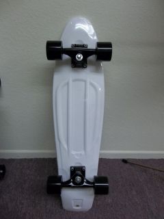 Banana Board 28 Skateboard Mini Cruiser White N Black Dont Spend