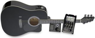 Stagg SW203CETU BK Electro Acoustic Guitar Cutaway Blk