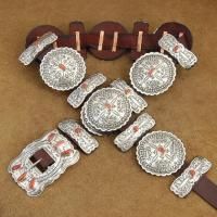  concho belt was hand made by Navajo master silversmith Jimmy Emerson
