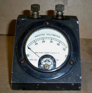  Weston Voltmeter Electrical Instrument Company Electric Meter