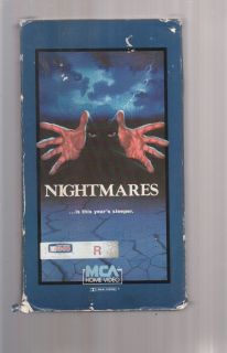 Nightmares Emilio Estevez Omnibus 1983 RARE VHS