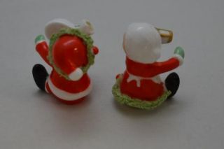 Vintage Holiday Christmas Figurines Mr. and Mrs. Claus Santa and his