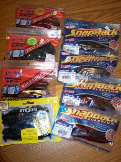 Packages of Fishing Lures Strike King Terminator Snap Back Storm