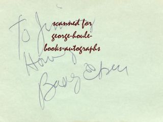 Buddy Ebsen Autograph Beverly Hillbillies Wizard of Oz