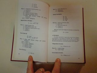 Electronic Conversions Symbols Formulas 1975 Math Reference Tab Books