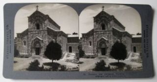 Emmaus Near Jerusalem Palestine Stereo Travel 1908 Stereoview Church