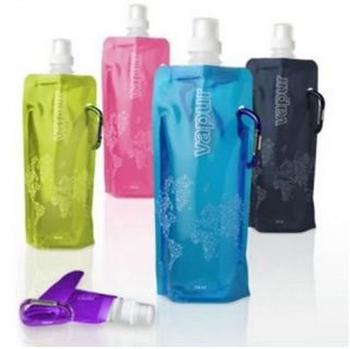 Foldable Style ECO Friendly Water Bottle Stands Like A Bottle Folds