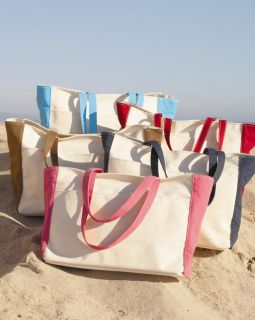  New 100 Cotton Canvas Boat Tote Beach Bag Swim Picnic 5 Colors