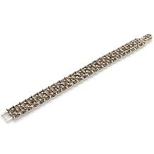 marcasite via di stelle diamond shape bead bracelet d