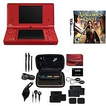 nintendo dsi red system wlord of the rings game kit d