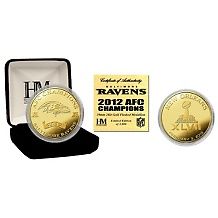 2012 afc conference champs 24k gold plated coin d 20130128170910943