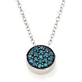 Diamond Pendant on 16in Necklace, 3/8in   .24ct