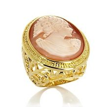 Amedeo NYC Rivage 25mm Cameo Carved Acrylic Bangle Bracelet