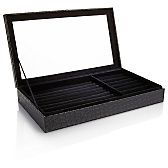 Colleens Prestige™ Croco Embossed Large Divided Ring Box