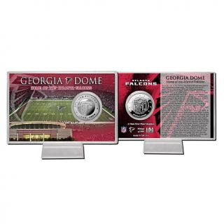 2012 NFL Silver Plated Coin Card by The Highland Mint   Georgia Dome
