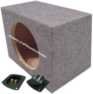CAR AUDIO SINGLE 10 IN SEALED SUBWOOFER ENCLOSURE BASS STEREO SUB