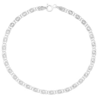 Jewelry Bracelets Chain Sterling Silver Swirled 9 Ankle Bracelet