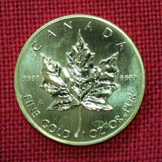 Canada 1oz 50 dollar Gold Coin   Maple Leaf, Queen Elizabeth II