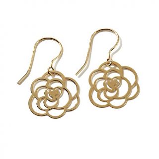 Michael Anthony Jewelry® 10K Gold Polished Flower Bloom Drop Earrings