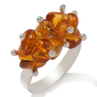  age of amber sterling silver amber cluster ring rating 25 $ 13 97 s h