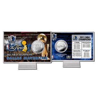 2011 NBA Champions Dallas Mavericks Silver Coin, Card