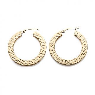 Michael Anthony Jewelry® 14K Yellow Gold Polished Hammered Circle