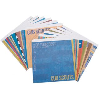 12 x 12 Boy Scouts Of America 2 Sided Paper Pad   Cub Scouts