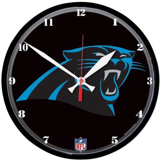  Pro Football Fan Carolina NFL Team 12 3/4 Round Clock   Panthers