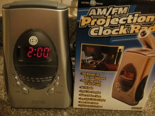 Electro Brand Am FM Projection Clock Radio Model 4637